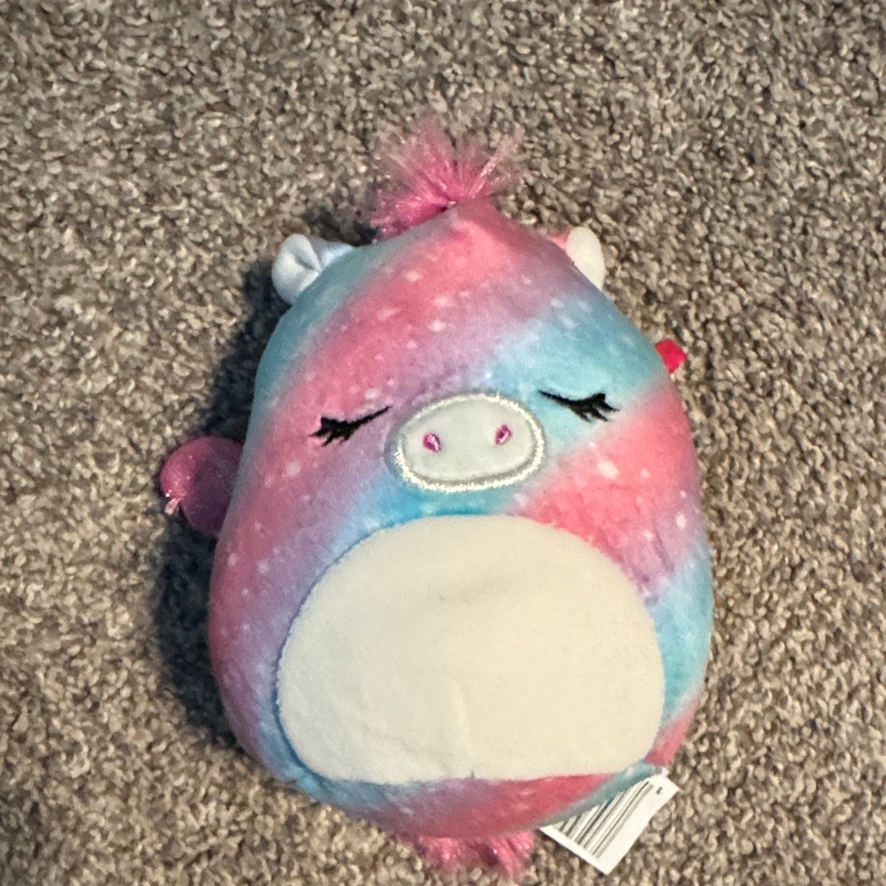 Squishmallows Pink and Blue Unicorn Plush